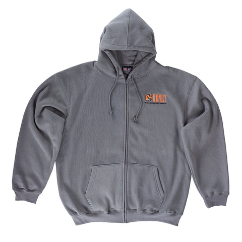 Henry Zippered Charcoal Hoodie