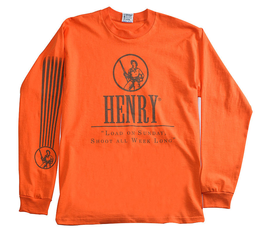 Henry Orange Long Sleeve T-Shirt